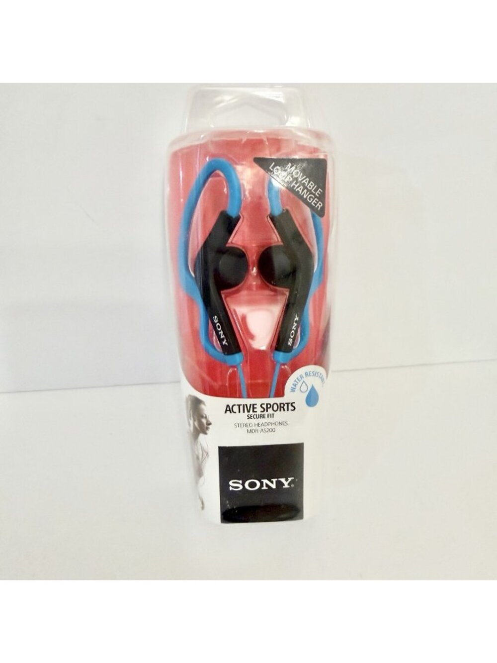 Vintage 2012 Sony MDR-AS200 Active Sports Headphones Blue Water Resistant Sealed